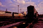 SBD 1606 in the foreground as a trio of SD50's passes by